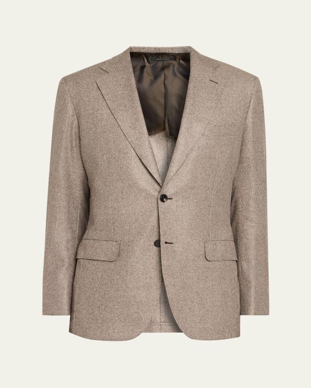 Brioni Men's Plume Wool Single-Breasted Sport Coat