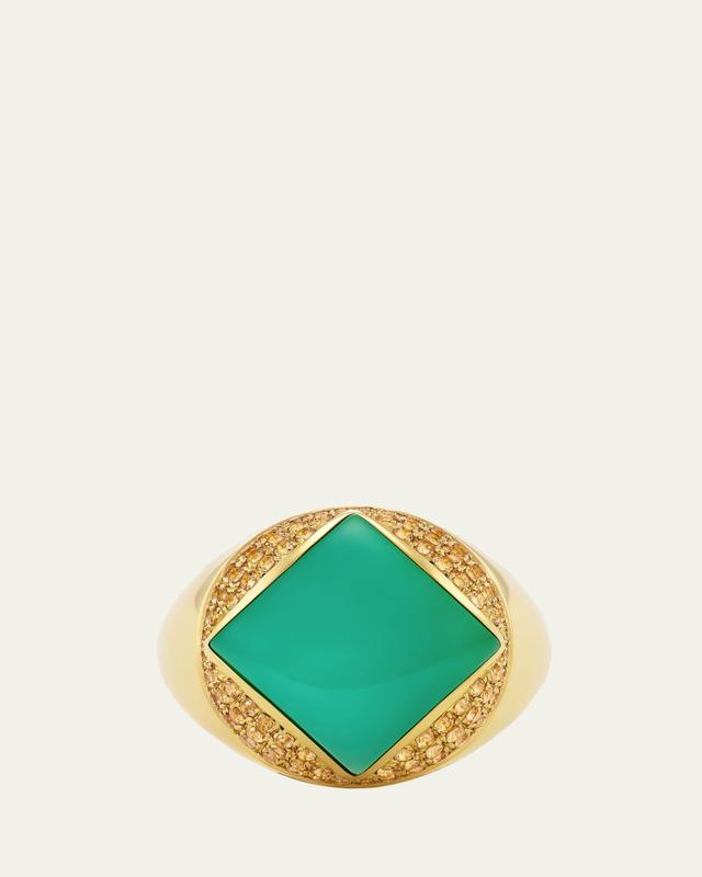 Orly Marcel Dome Cocktail Ring with Chrysoprase