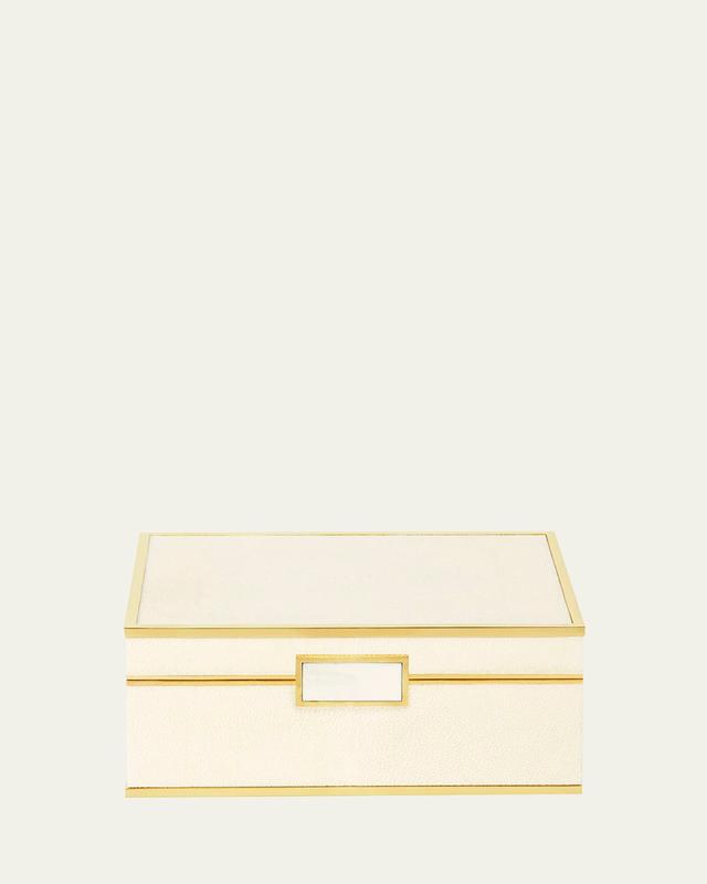 AERIN Embossed Faux Shagreen Jewelry Box