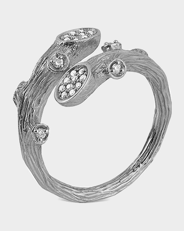 Enchanted Forest Diamond Bypass Ring