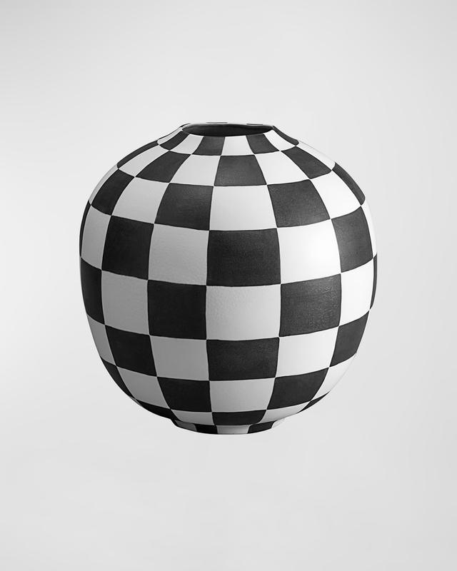 L 'Objet Large Damier Vase