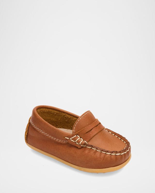 Elephantito Boy 's Alex Leather Driver Loafers, Toddlers