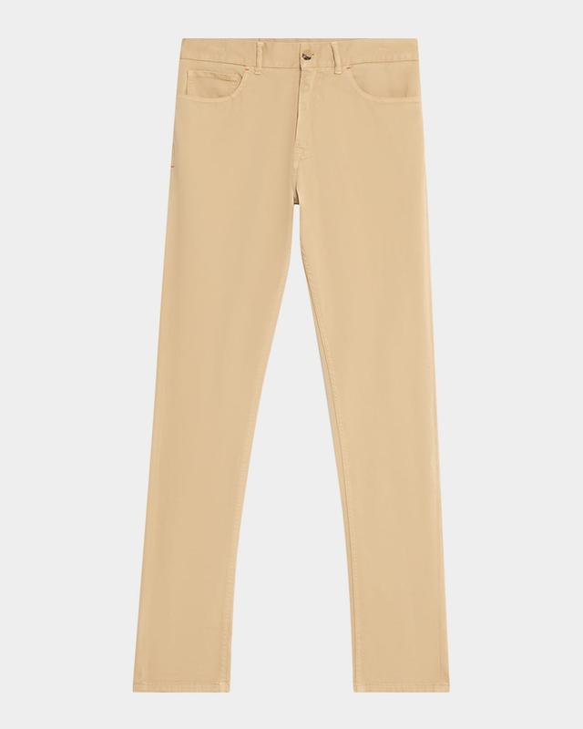 Isaia Men 's Slim-Fit Cotton-Cashmere Pants