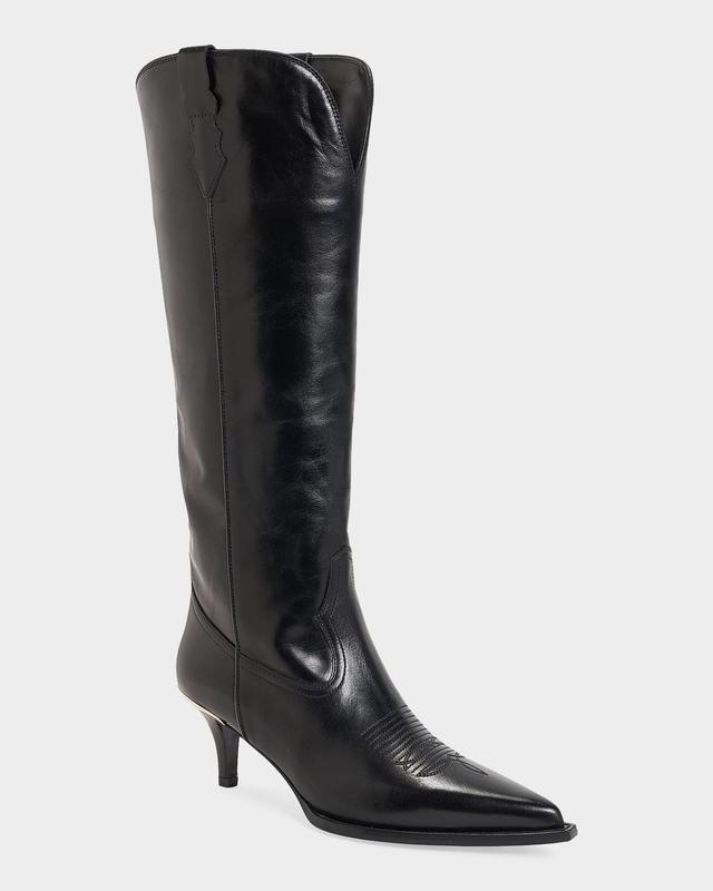 Partlow 60mm Tania Leather Knee-High Boots