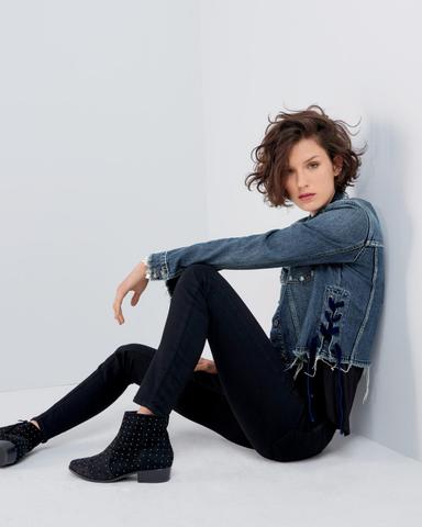 PAIGE Hoxton Ultra-Skinny Ankle Jeans, Black Shadow | Thumbnail 5