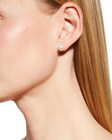 Assael Akoya Cultured 18K Yellow Gold Pearl Stud Earrings | Thumbnail 1