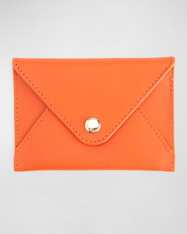 ROYCE New York Monogrammed Leather Envelope Style Card Holder, Personalized