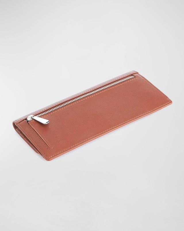 ROYCE New York Monogrammed RFID Blocking Leather Clutch Wallet, Personalized
