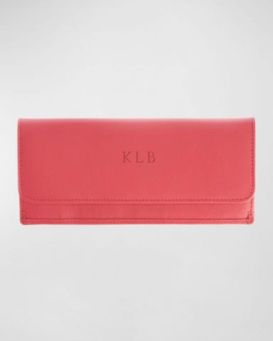 ROYCE New York Monogrammed RFID Blocking Leather Clutch Wallet, Personalized | Thumbnail 1