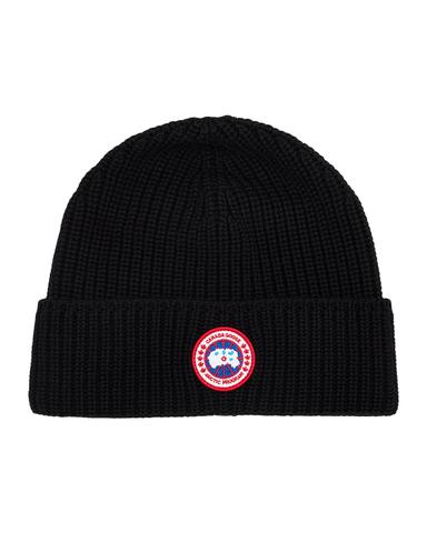Canada Goose Men 's Arctic Rib-Knit Wool Beanie Hat | Thumbnail 3