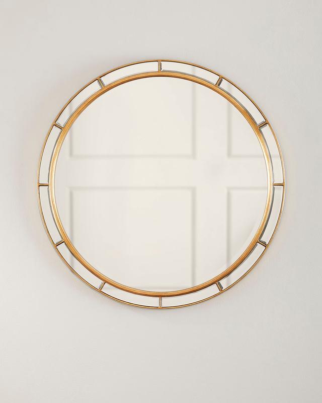 Regina Andrew Plaza Round Mirror