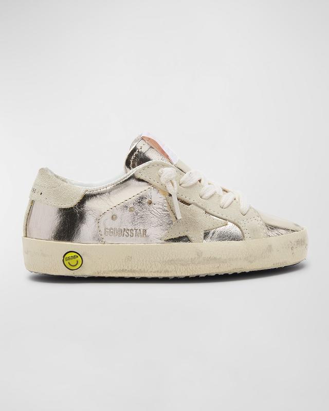 Girl 's Superstar Metallic Low-Top Sneakers, Kids