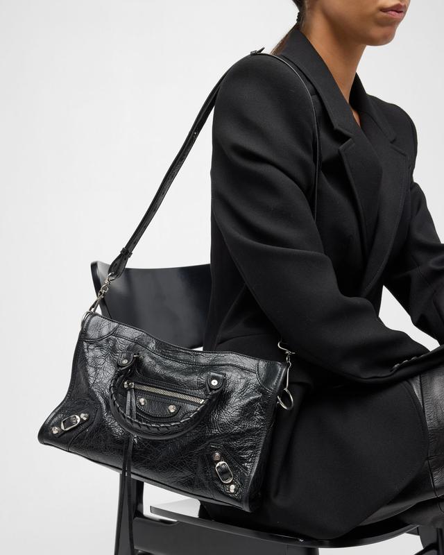 Le City Small Leather Top-Handle Bag