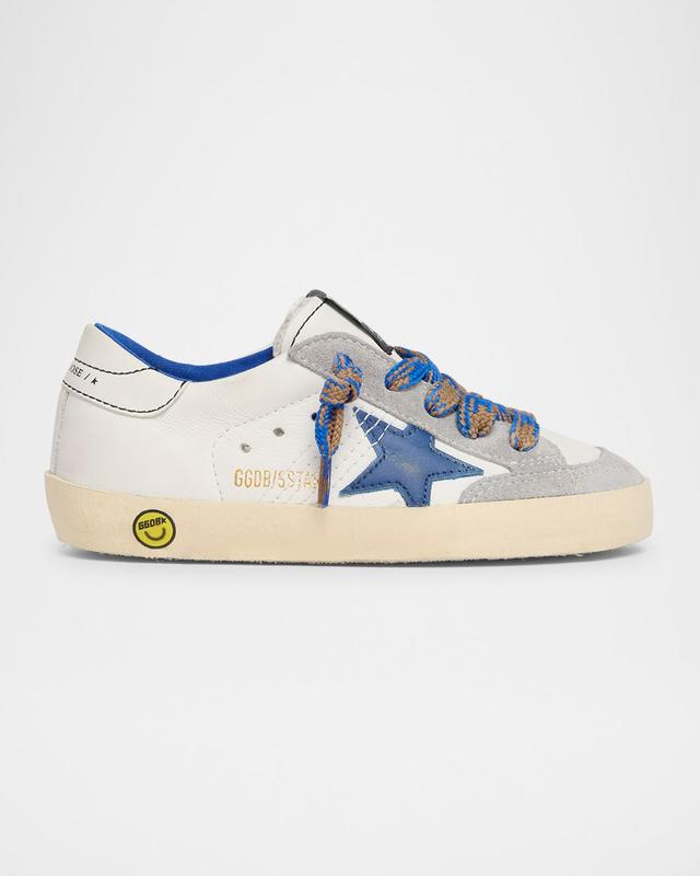 Golden Goose Boy 's Super Star Young Leather and Suede Sneakers