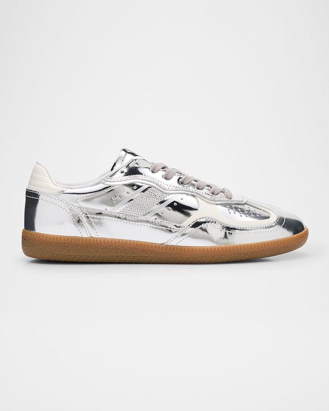 TB.490 Rife Shimmer Metallic Leather Sneakers