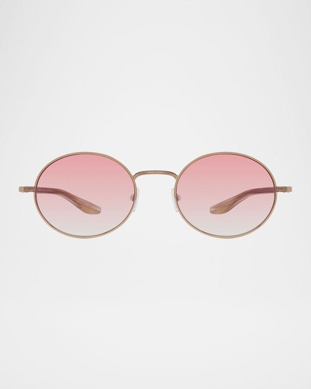 Barton Perreira Anamcara Metal Oval Sunglasses