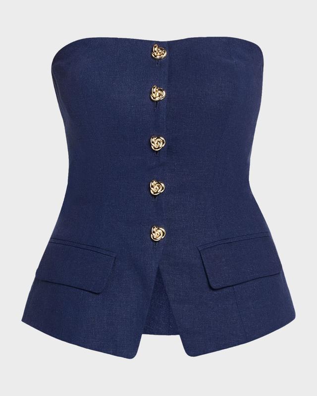 Generation Love Quinn Linen Bustier