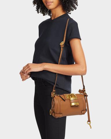 Chloé Paddington Rounded Padlock Shoulder Bag in Leather | Thumbnail 2