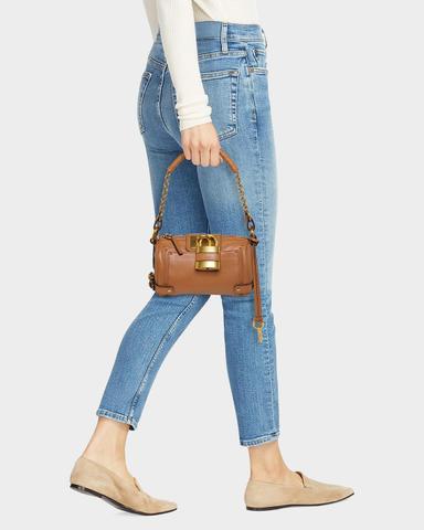 Chloé Paddington Rounded Padlock Shoulder Bag in Leather | Thumbnail 6