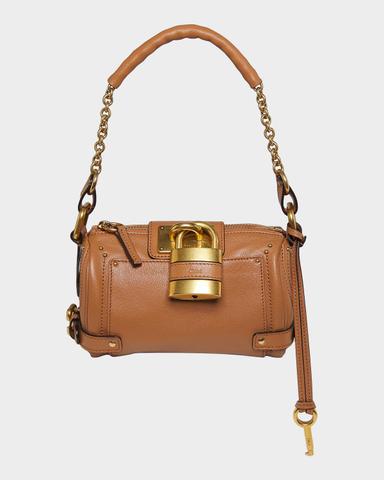 Chloé Paddington Rounded Padlock Shoulder Bag in Leather | Thumbnail 1
