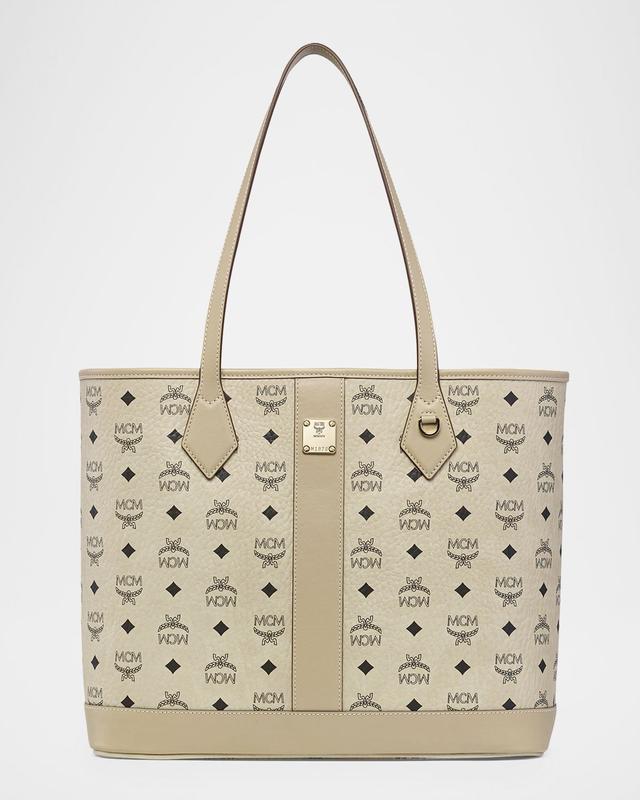 MCM Liz Medium Visetos Shopper Tote Bag
