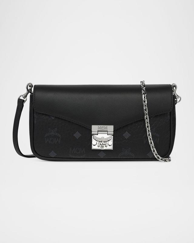 MCM Tracy Visetos Crossbody Bag
