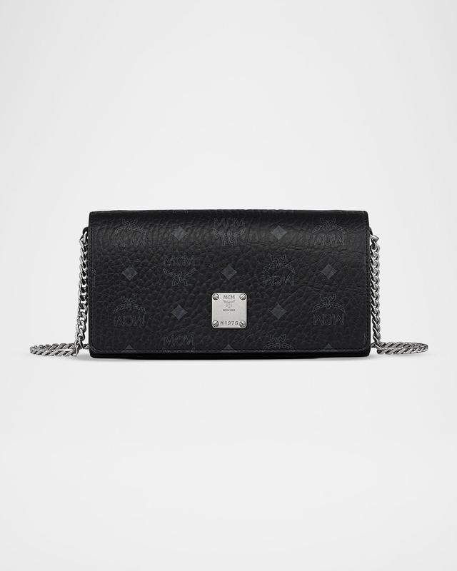 MCM Aren Mini Visetos Canvas & Leather Crossbody Bag