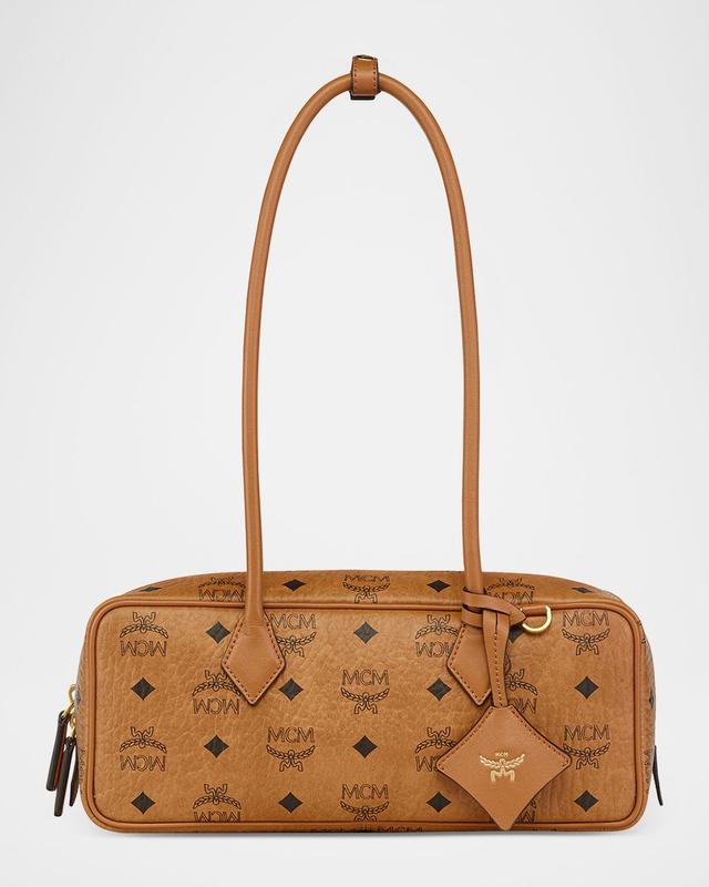 MCM Aren Visetos East-West Shoulder Bag