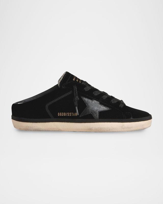 Golden Goose Super-Star Sabot Velvet Slip-On Sneakers