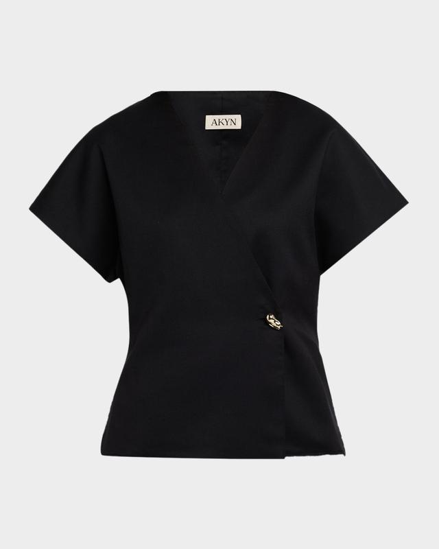 Akyn Studio Wool Wrap Top