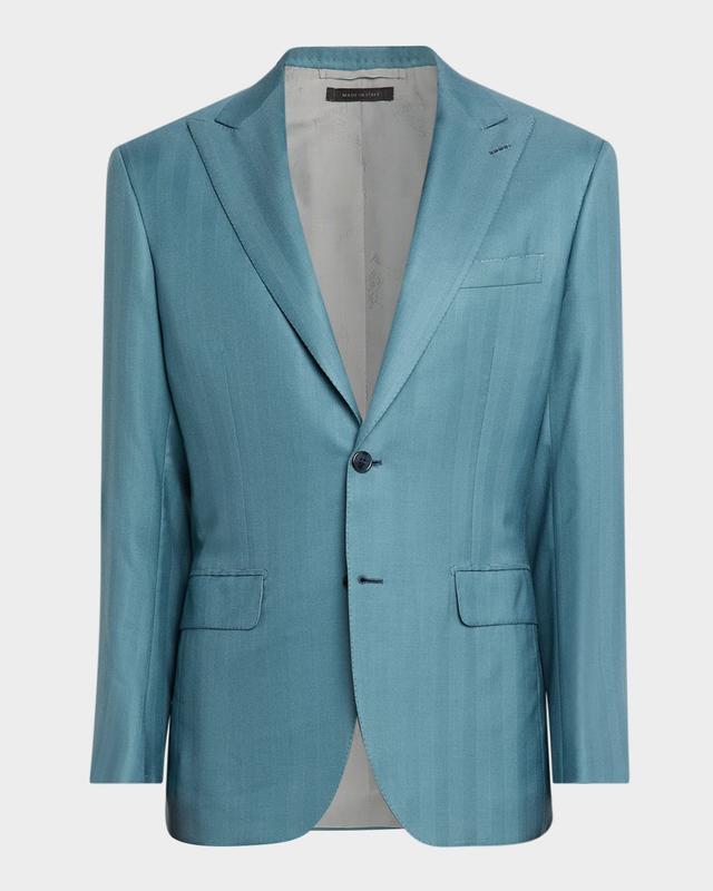 Men 's Plume Cashmere Single-Breasted Blazer