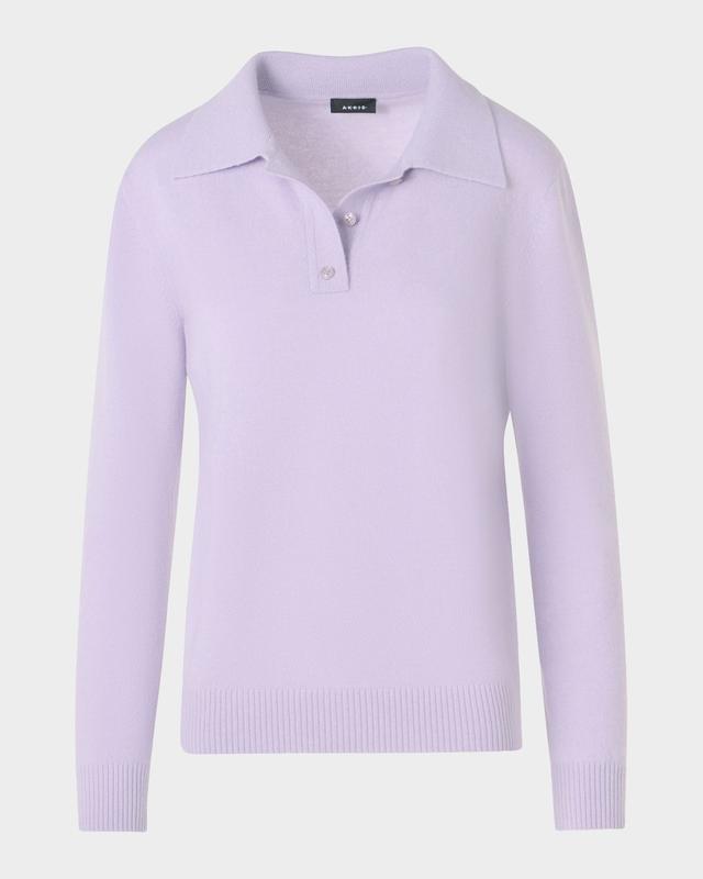 Akris Cashmere Knit Polo Sweater