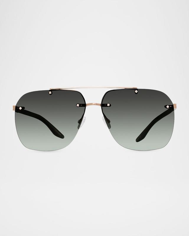 Barton Perreira Daniel 64mm Metal Aviator Sunglasses