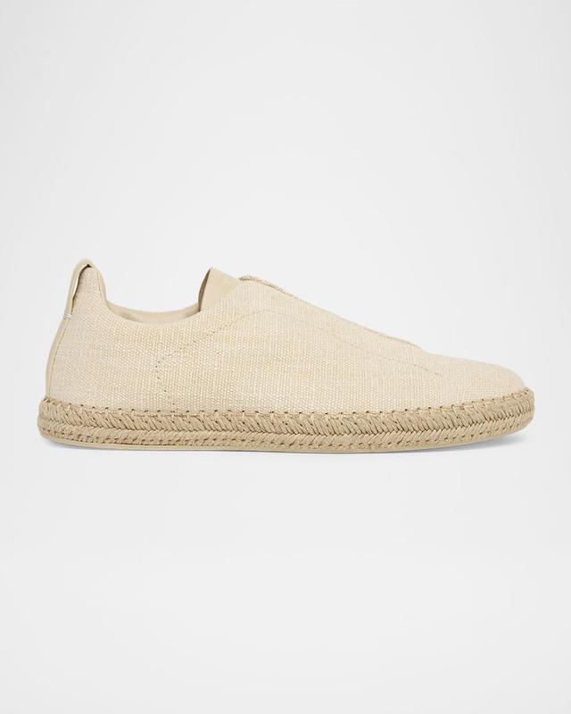 ZEGNA Men 's Woven Triple Stitch Sneakers