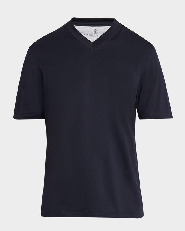 Brunello Cucinelli Men 's Cotton V-Neck T-Shirt