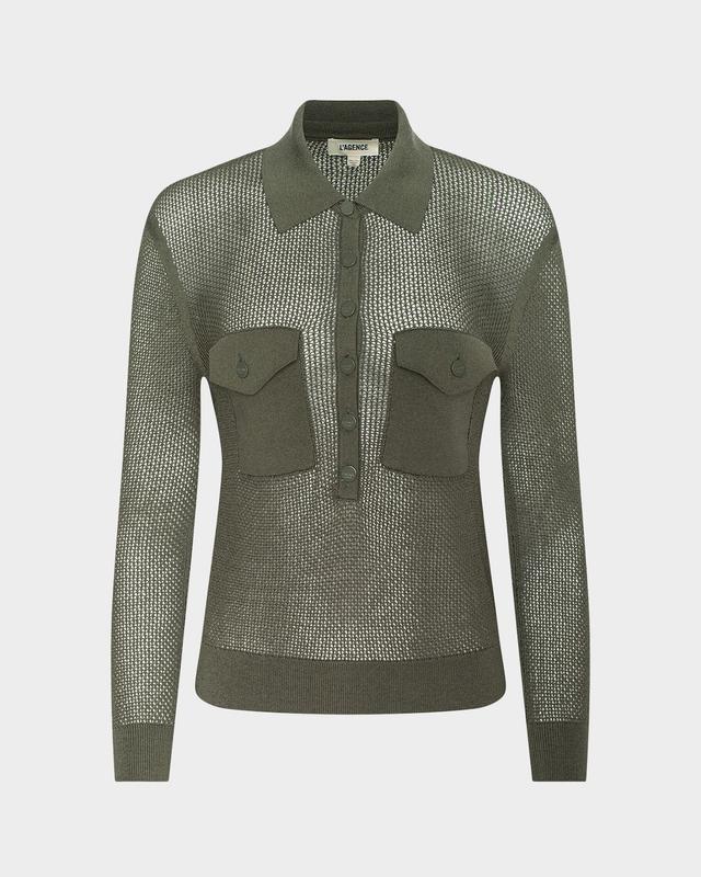 L 'Agence Carine Cashmere-Blend Sweater