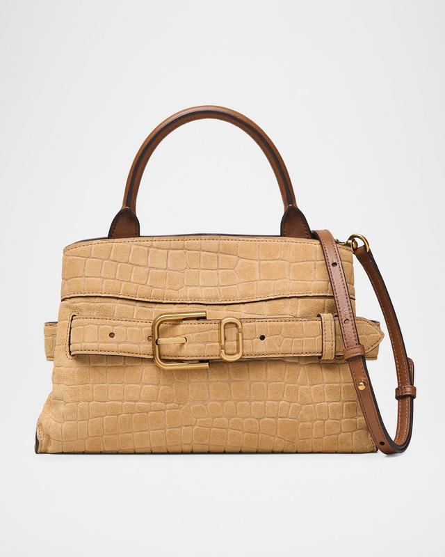 The Suede Croc Dakota Small Satchel Bag