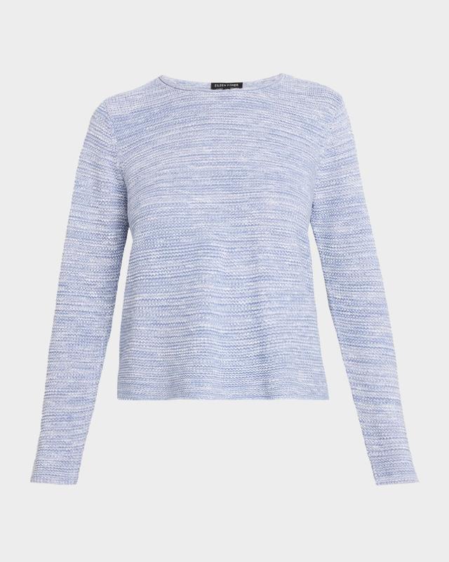 Eileen Fisher Crewneck Melange Knit Sweater