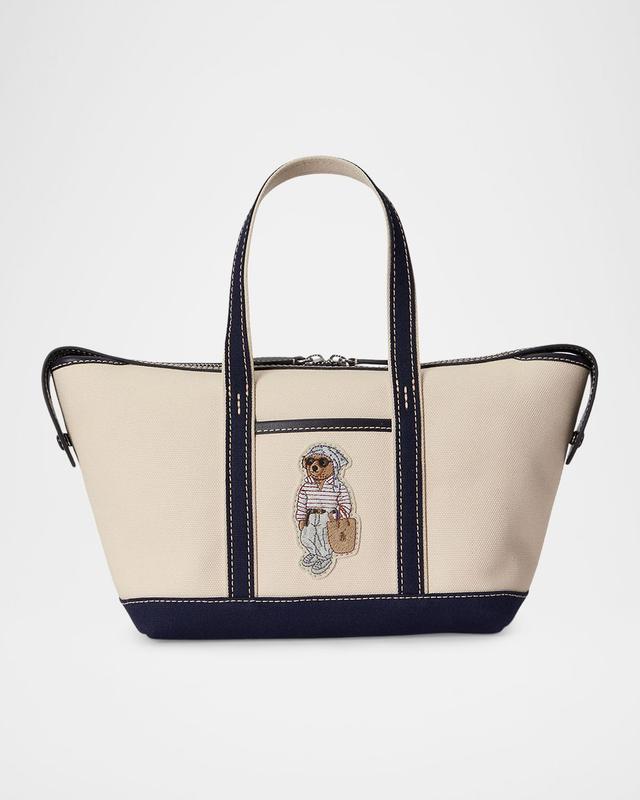 Polo Ralph Lauren Polo Bear Canvas Shopper Tote Bag