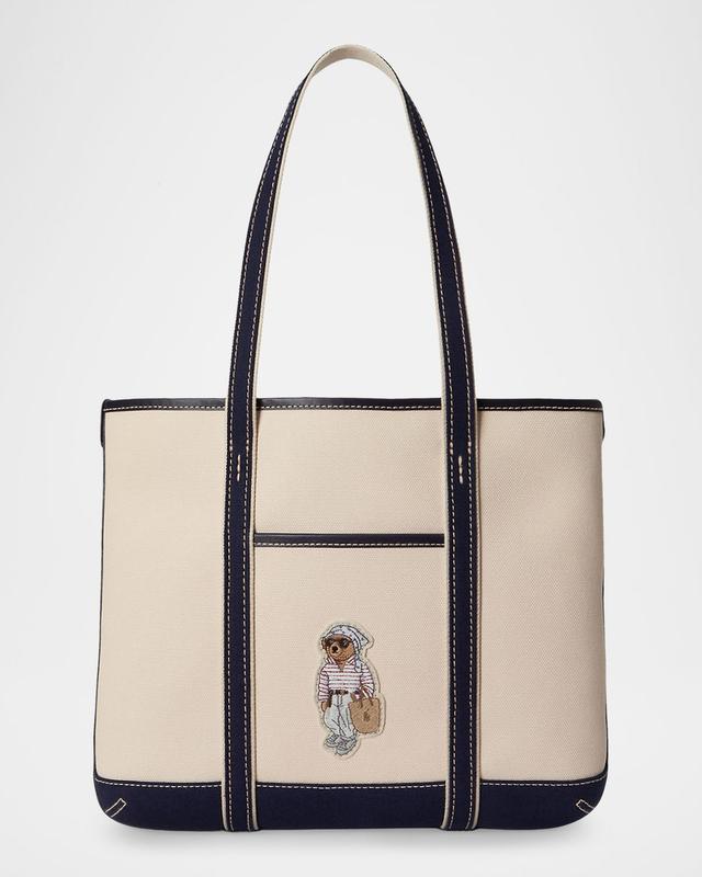 Polo Ralph Lauren Polo Bear Small Canvas Shopper Tote Bag