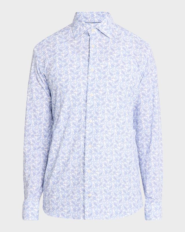 Eton Men 's Jersey Stretch Paisley Sport Shirt