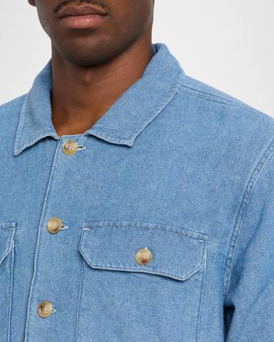 Rails Men's Hayes Slub Cotton and Linen Shirt Jacket | Thumbnail 4