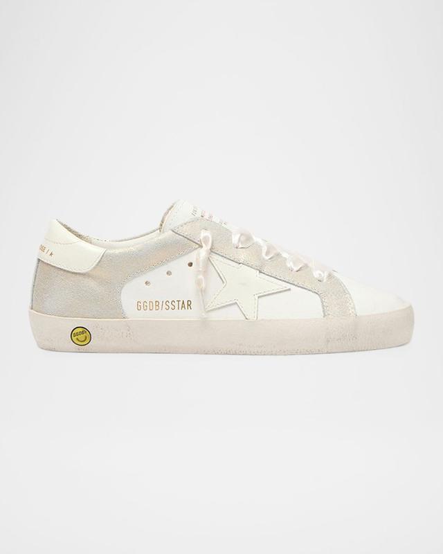 Golden Goose Girl 's Super-Star Leather Low-Top Sneakers, Toddler