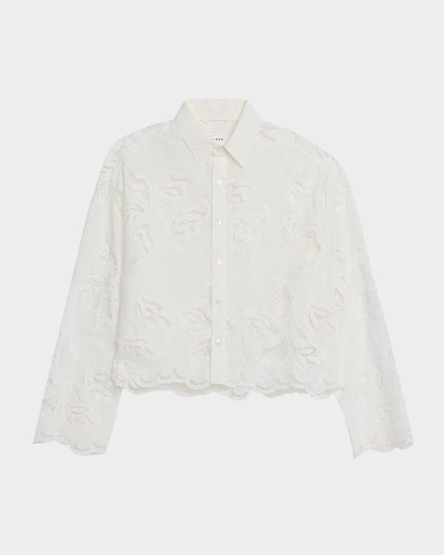 The Shorty Embroidered Button-Front Shirt