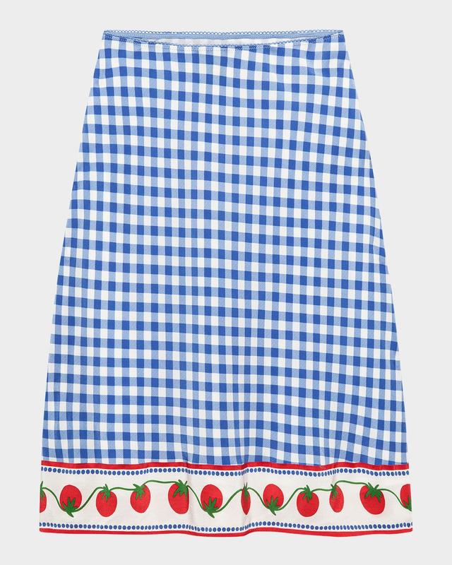 Rails x Giadzy Grazia Gingham Tomato Skirt