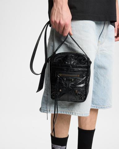 Balenciaga Men 's Le City Leather Crossbody Bag | Thumbnail 1
