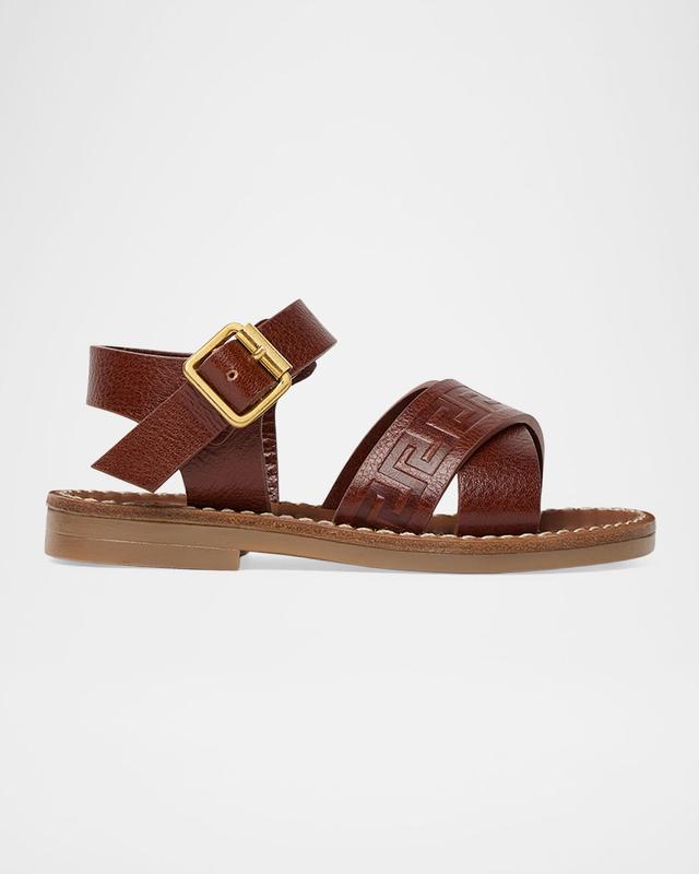 Versace Kid 's Leather Sandals, Toddlers