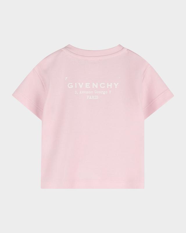Girl 's Crewneck Logo-Print Cotton Tee, Size 12M-18M