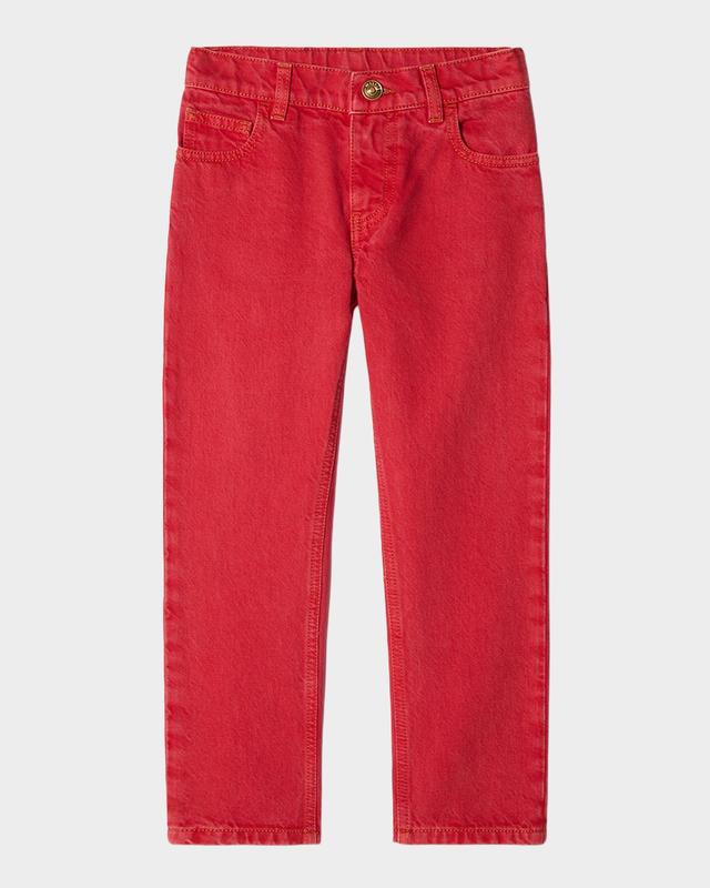 Versace Kid 's Cotton Denim Jeans, Size 4-14