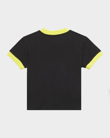 Amiri Kid 's Staggered Logo Ringer T-Shirt, Size 6- | Thumbnail 2